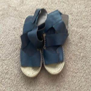 Eileen Fisher Willow leather espadrille.